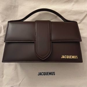 NWT! Jacquemus Le Grand Bambino Bag - Brown, with strap & dust bag